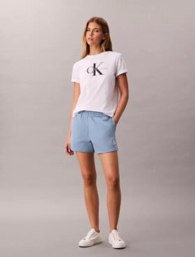 Fleece-shorts med Monogram Fleece-shorts med Monogram