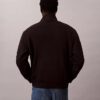 Fleece-tröja med kvartslås och arkivlogotyp