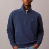 Fleece-tröja med kvartslås och arkivlogotyp Fleece-tröja med kvartslås och arkivlogotyp