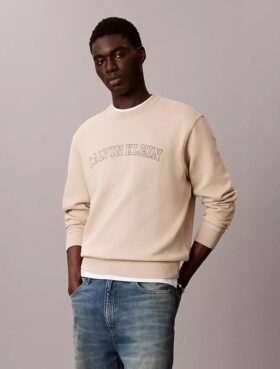 Fleece-tröja med Varsity-logotyp