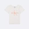 Flickor Chunky Rib Monologo T-shirt Flickor Chunky Rib Monologo T-shirt
