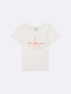 Flickor Chunky Rib Monologo T-shirt