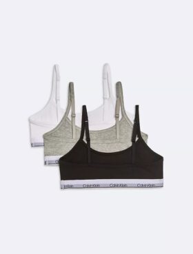 Flickor Modern Cotton Bralette i 3-pack