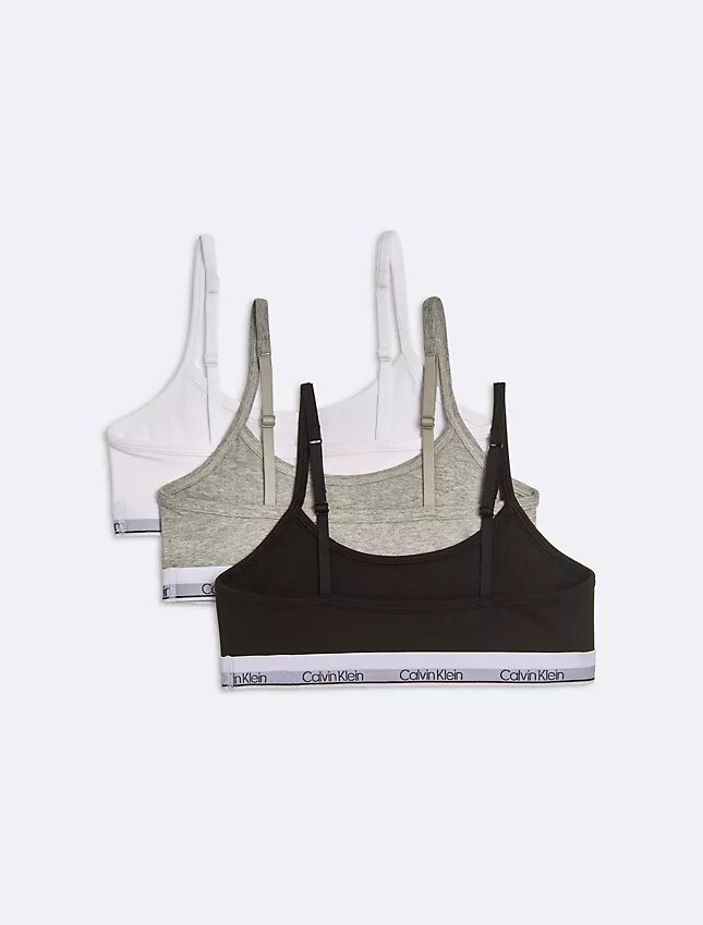 Flickor Modern Cotton Bralette i 3-pack Flickor Modern Cotton Bralette i 3-pack