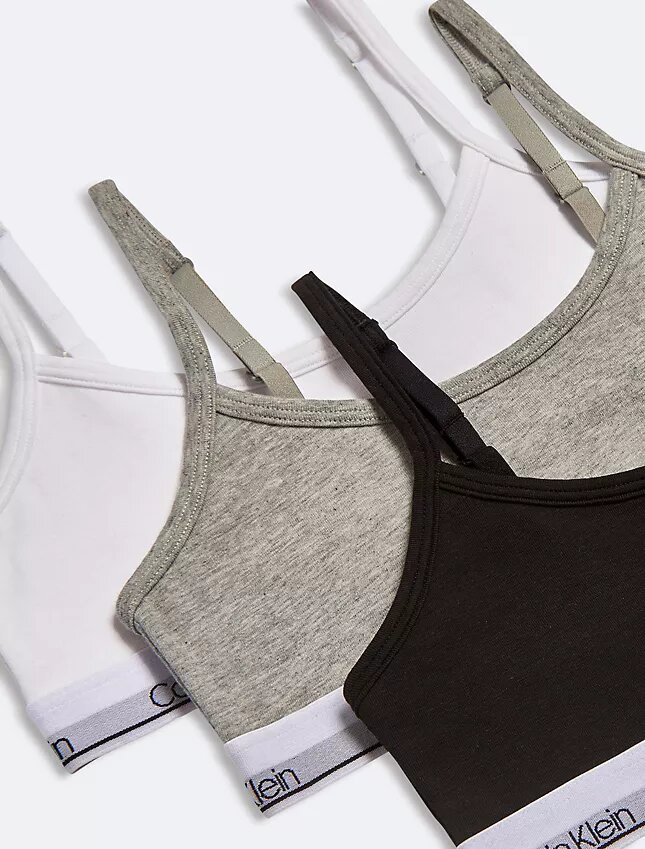 Flickor Modern Cotton Bralette i 3-pack Flickor Modern Cotton Bralette i 3-pack