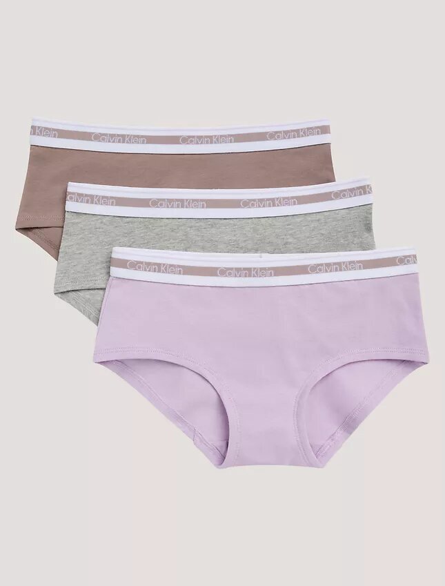 Flickor Varsity Cotton Stretch 3-pack Hipster Flickor Varsity Cotton Stretch 3-pack Hipster