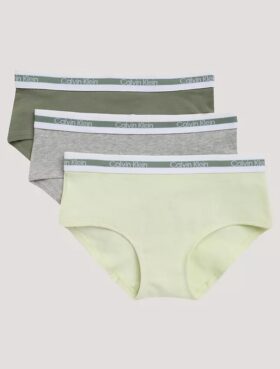 Flickor Varsity Cotton Stretch 3-pack Hipster