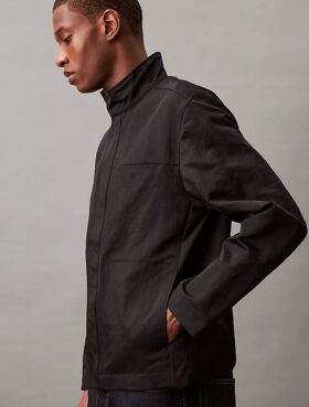 Fältjacka i skrynkligt nylon