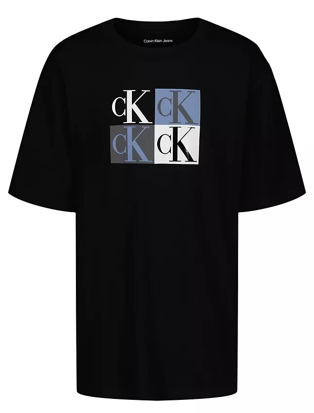 Färgblockerad T-shirt med Monogram för pojkar Färgblockerad T-shirt med Monogram för pojkar