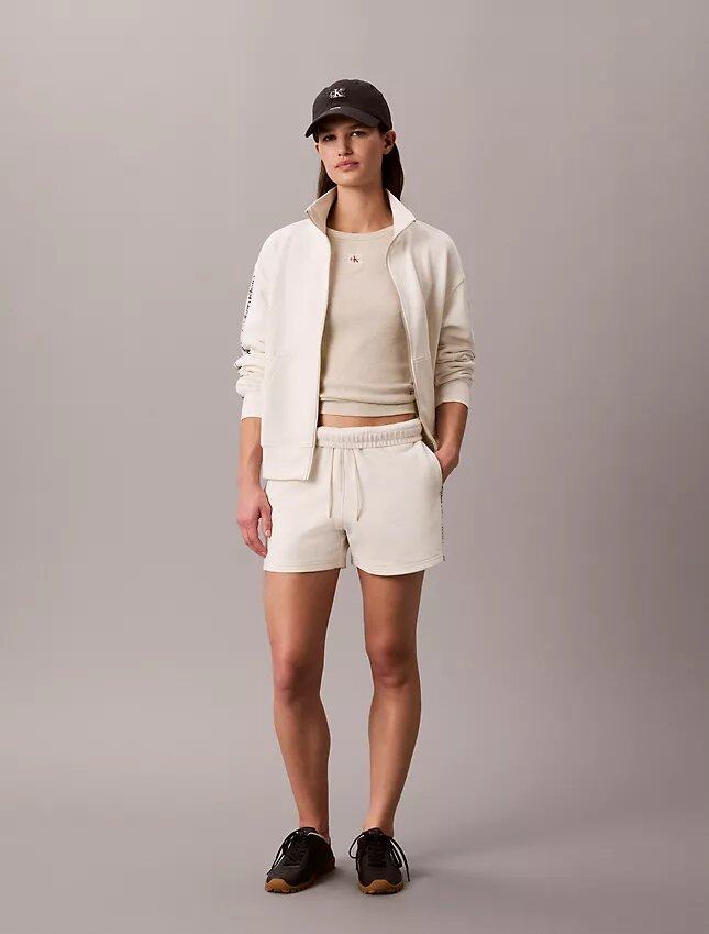 Frotteshorts med logoband Frotteshorts med logoband