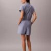 Garnfärgad poplin-bomullsromper Garnfärgad poplin-bomullsromper
