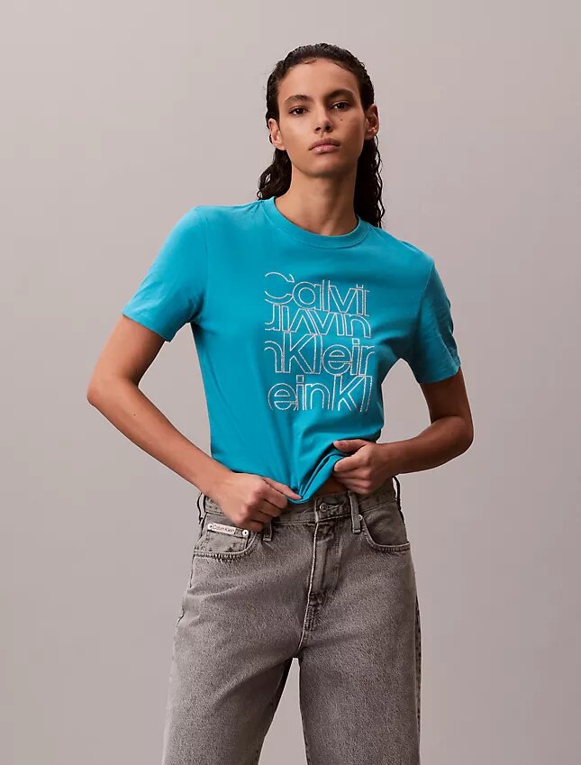 Glitterlogotyp Klassisk T-shirt Glitterlogotyp Klassisk T-shirt