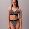 Grafisk Monogram-Bralette i Microfiber med stretch och lätt foder Grafisk Monogram-Bralette i Microfiber med stretch och lätt foder