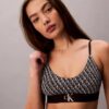 Grafisk monogram-Bralette i stretchig Microfiber Unlined Grafisk monogram-Bralette i stretchig Microfiber Unlined