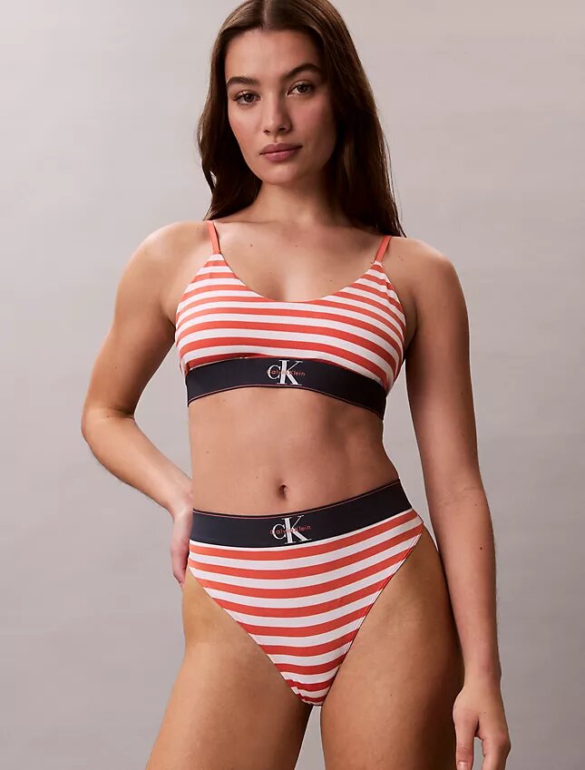 Grafisk monogram-Bralette i stretchig Microfiber Unlined Grafisk monogram-Bralette i stretchig Microfiber Unlined