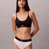 Grafisk monogram-Bralette i stretchig Microfiber Unlined