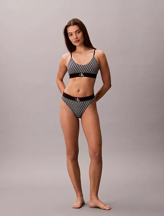 Grafisk monogram-Bralette i stretchig Microfiber Unlined Grafisk monogram-Bralette i stretchig Microfiber Unlined