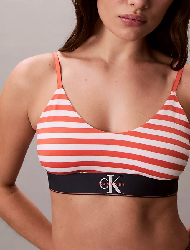 Grafisk monogram-Bralette i stretchig Microfiber Unlined Grafisk monogram-Bralette i stretchig Microfiber Unlined