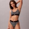 Grafisk monogram-Bralette i stretchig Microfiber Unlined Grafisk monogram-Bralette i stretchig Microfiber Unlined