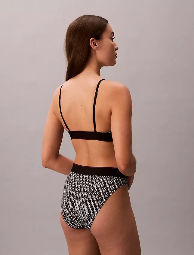 Grafisk monogram-Bralette i stretchig Microfiber Unlined Grafisk monogram-Bralette i stretchig Microfiber Unlined