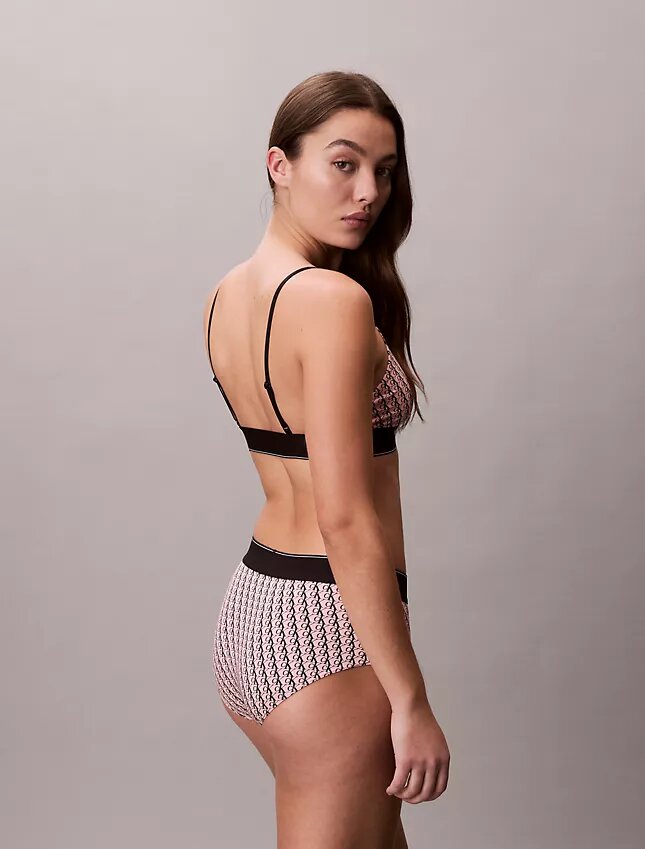 Grafisk monogram-Bralette i stretchig Microfiber Unlined Grafisk monogram-Bralette i stretchig Microfiber Unlined