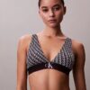 Grafisk Monogram-Microfiber, stretch, lätt fodrad triangel-Bralette Grafisk Monogram-Microfiber, stretch, lätt fodrad triangel-Bralette