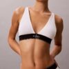 Grafisk Monogram-Microfiber, stretch, lätt fodrad triangel-Bralette Grafisk Monogram-Microfiber, stretch, lätt fodrad triangel-Bralette