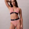 Grafisk Monogram-Microfiber, stretch, lätt fodrad triangel-Bralette Grafisk Monogram-Microfiber, stretch, lätt fodrad triangel-Bralette