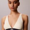 Grafisk Monogram-Microfiber, stretch, lätt fodrad triangel-Bralette Grafisk Monogram-Microfiber, stretch, lätt fodrad triangel-Bralette
