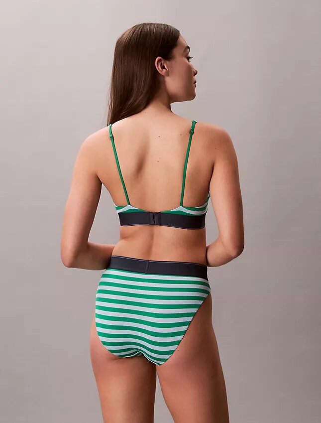 Grafisk Monogram-Microfiber, stretch, lätt fodrad triangel-Bralette Grafisk Monogram-Microfiber, stretch, lätt fodrad triangel-Bralette