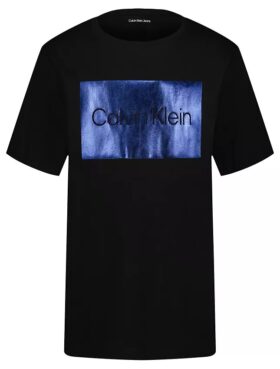 Grafisk T-shirt för pojkar med CK-logotyp i folie