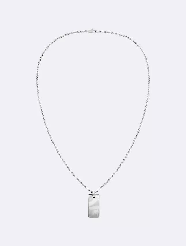 Halsband med hänge i organisk rektangulär form Halsband med hänge i organisk rektangulär form