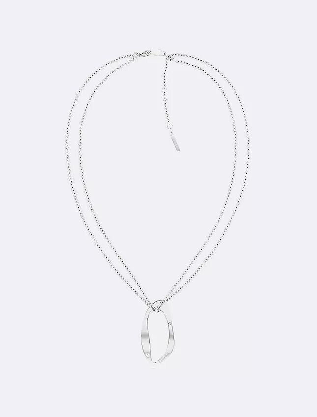 Halsband med rund, organisk hänge Halsband med rund, organisk hänge