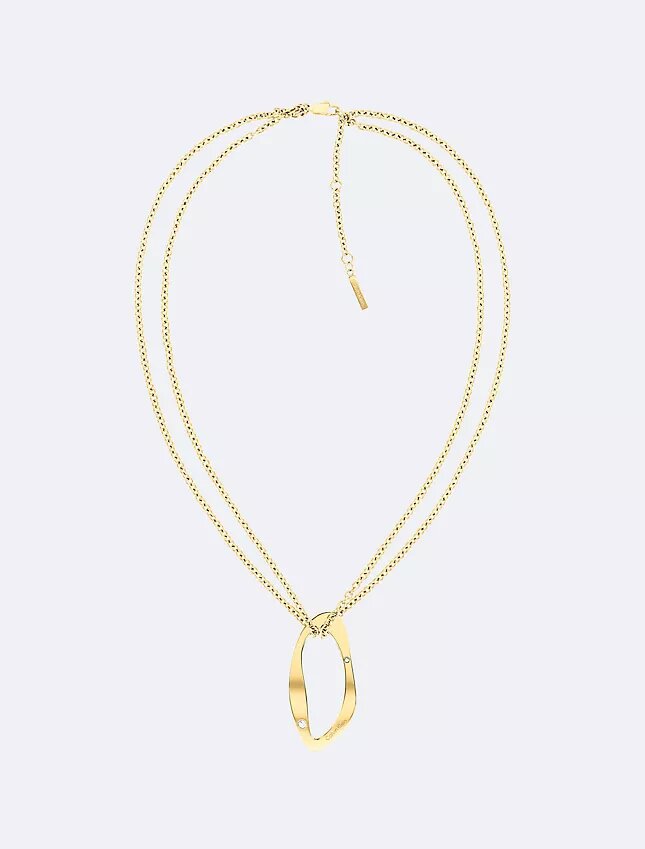 Halsband med rund, organisk hänge Halsband med rund, organisk hänge