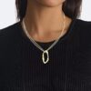 Halsband med rund, organisk hänge Halsband med rund, organisk hänge