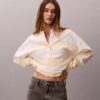 Henley-tröja med varsity-ränder