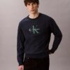 Högkvalitativ frotté-tröja med Monogram-logotyp