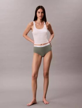 Högmidjade Cotton Stretch Rib High Rise Slips