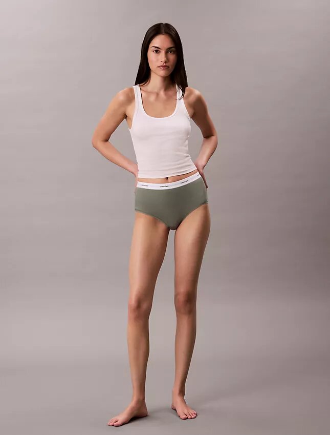 Högmidjade Cotton Stretch Rib High Rise Slips Högmidjade Cotton Stretch Rib High Rise Slips