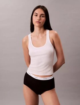 Högmidjade Cotton Stretch Rib High Rise Slips
