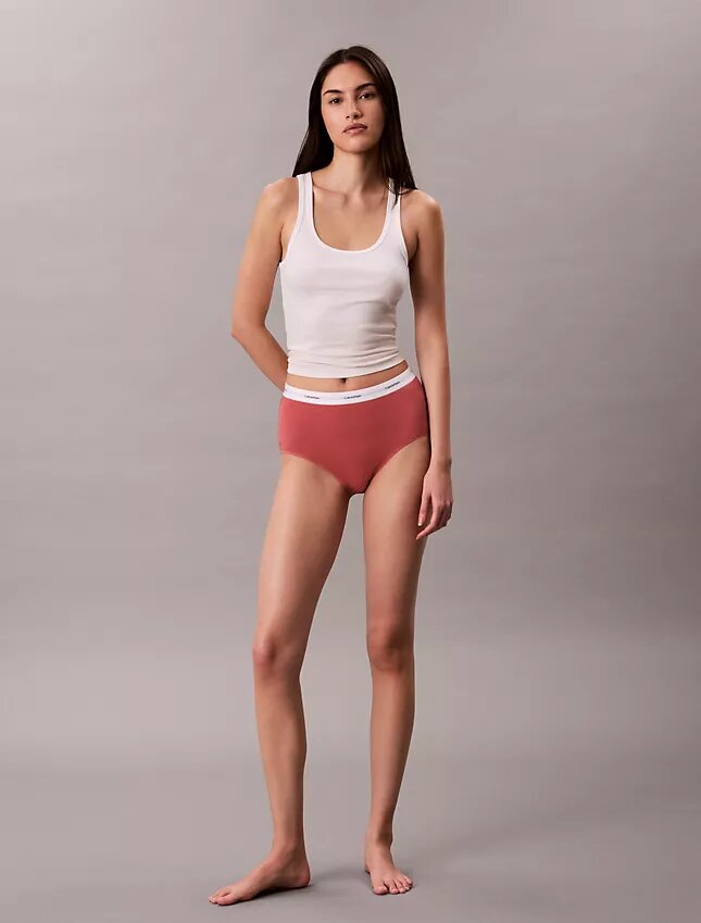 Högmidjade Cotton Stretch Rib High Rise Slips Högmidjade Cotton Stretch Rib High Rise Slips