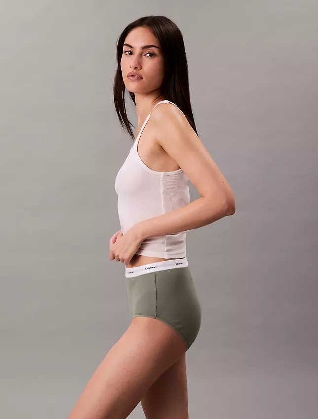 Högmidjade Cotton Stretch Rib High Rise Slips Högmidjade Cotton Stretch Rib High Rise Slips