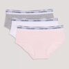 Hipster i Cotton Stretch för flickor, 3-pack