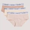 Hipster i Cotton Stretch för flickor, 3-pack