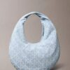 Hobo-väska i denim med emblem-logotyp över hela ytan Hobo-väska i denim med emblem-logotyp över hela ytan