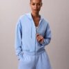 Hoodie i bomullsblandad frotté Hoodie i bomullsblandad frotté