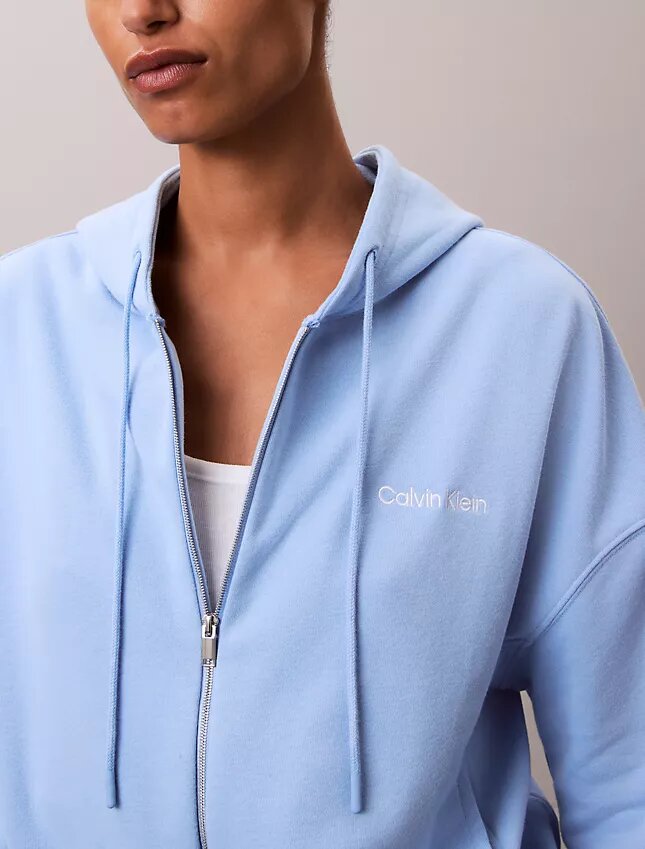 Hoodie i bomullsblandad frotté Hoodie i bomullsblandad frotté