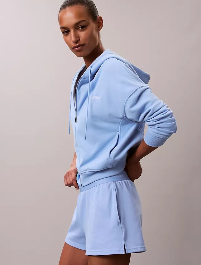 Hoodie i bomullsblandad frotté Hoodie i bomullsblandad frotté