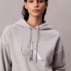 Hoodie i fleece med paljettmonogram med Monogram Hoodie i fleece med paljettmonogram med Monogram