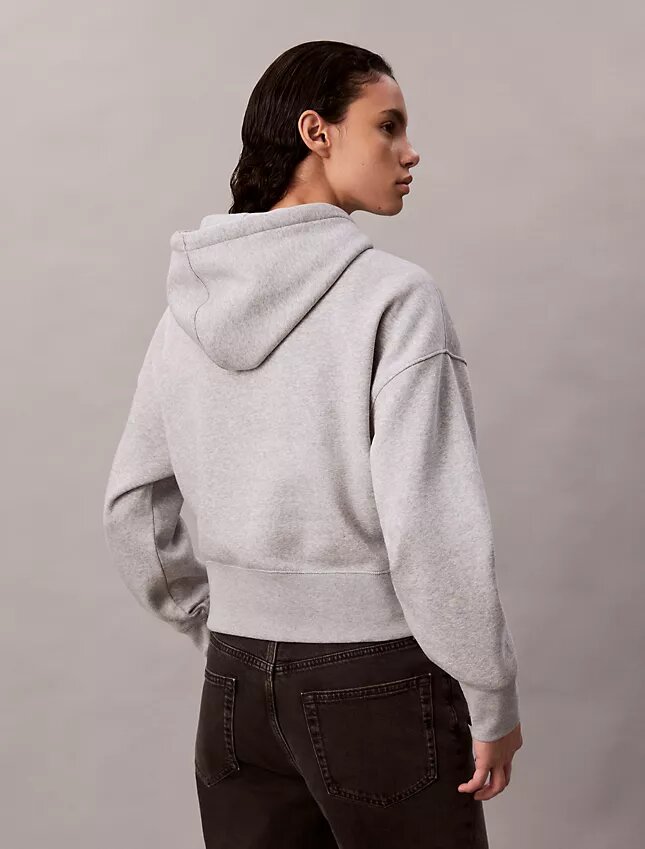 Hoodie i fleece med paljettmonogram med Monogram Hoodie i fleece med paljettmonogram med Monogram